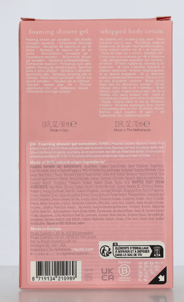 Rituals Sakura Exclusive Travel Set 120 ml