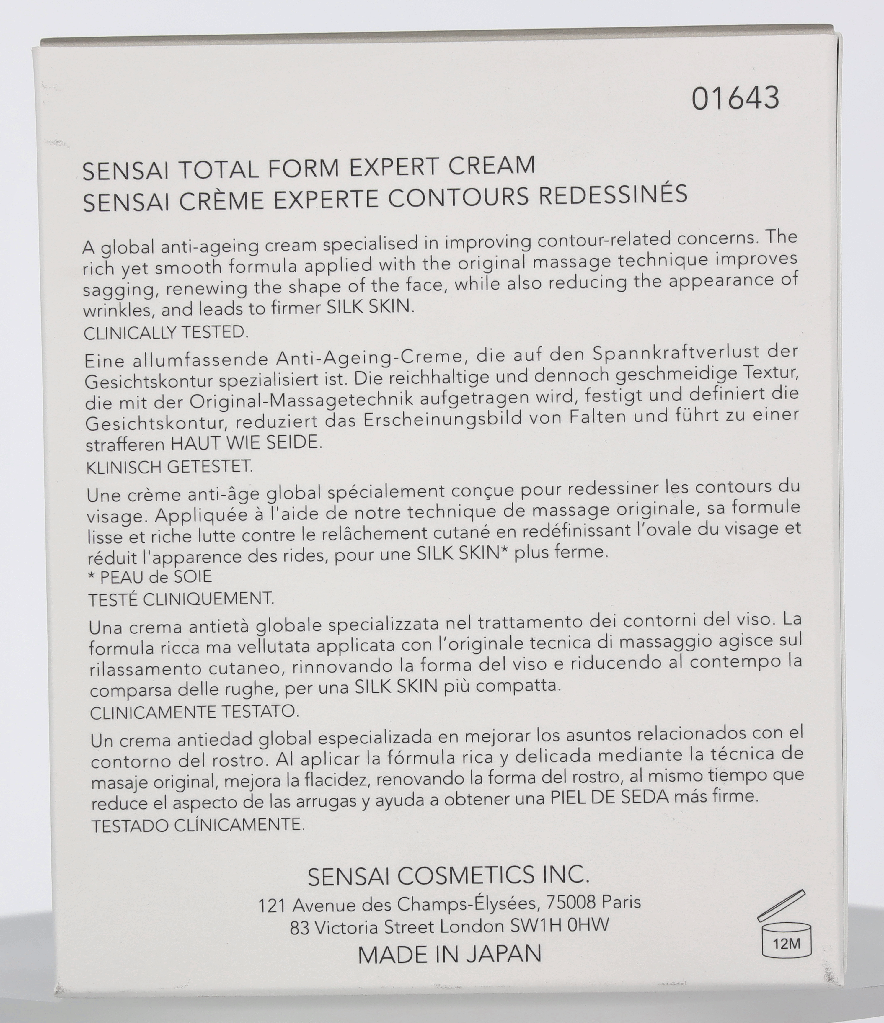 Sensai Total Form Expert Cream 50 ml