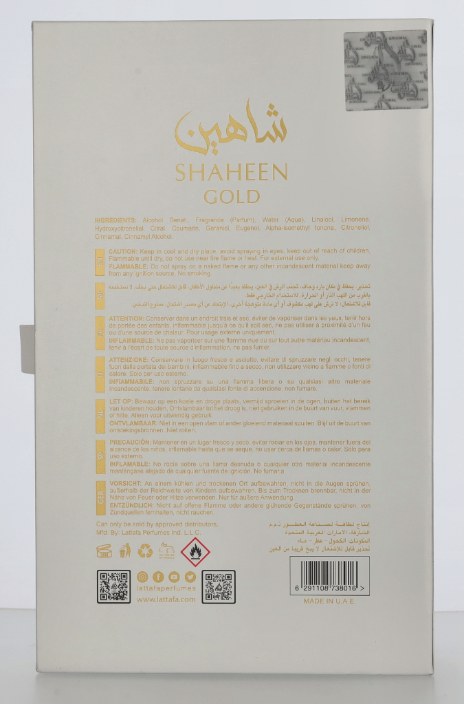 Lattafa Pride Shaheen Gold Edp Spray 100 ml