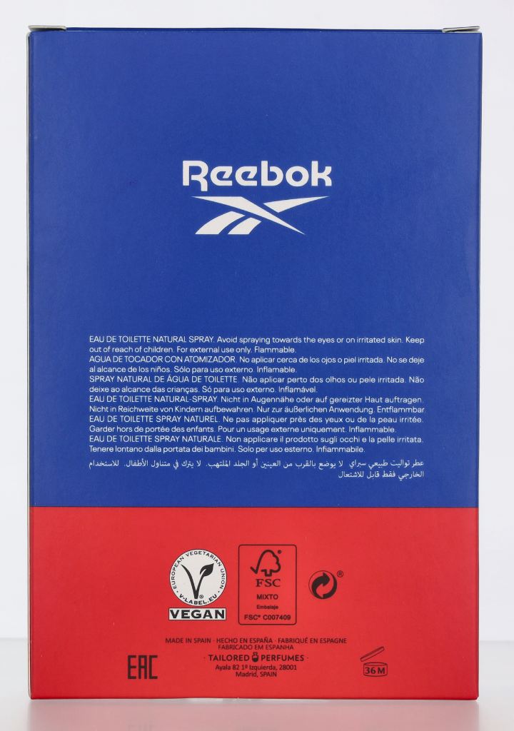 Reebok Move Your Spirit Men Eau de Toilette  Natural Spray 100 ml