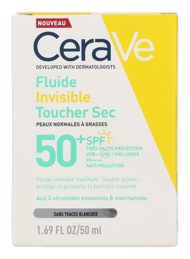 CeraVe Invisible Dry Touch Fluid Sunscreen SPF 50+ 50 ml