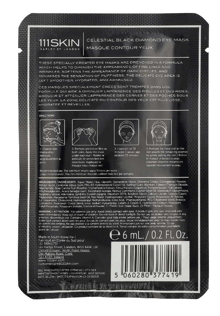 111Skin Celestial Black Diamond Eye Mask 6ml