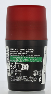 Vichy Homme Clinical Control 96H Detranspirant Roller 50 ml
