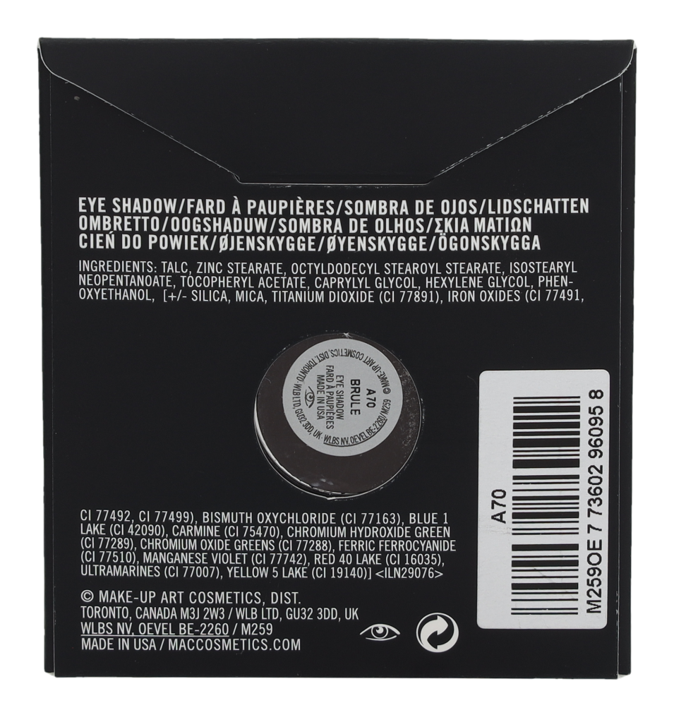 MAC Small Eye Shadow Pro Palette Refill 1.50 g