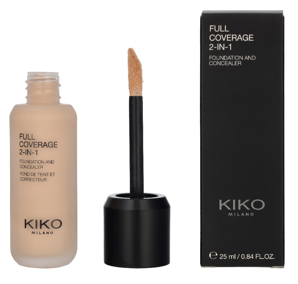 Kiko Milano Full Coverage 2 In 1 Foundation & Concealer 25 ml
