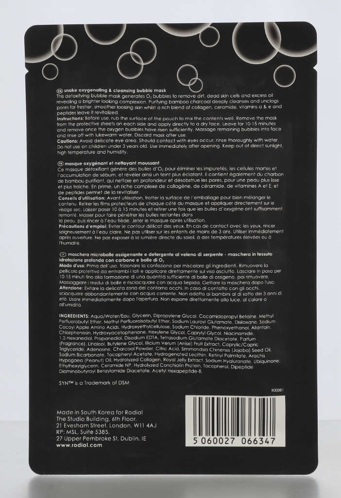 Rodial Snake Bubble Mask 22 g