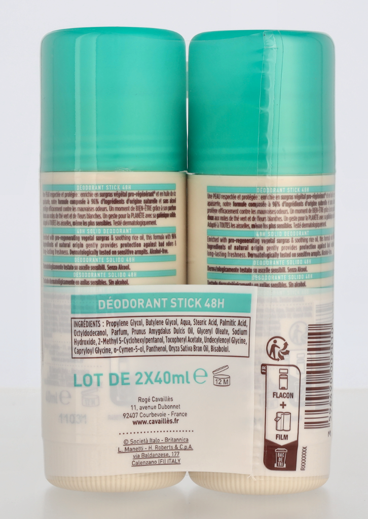 Roge Cavailles Dermato 48H Deo Stick Duo 80 ml