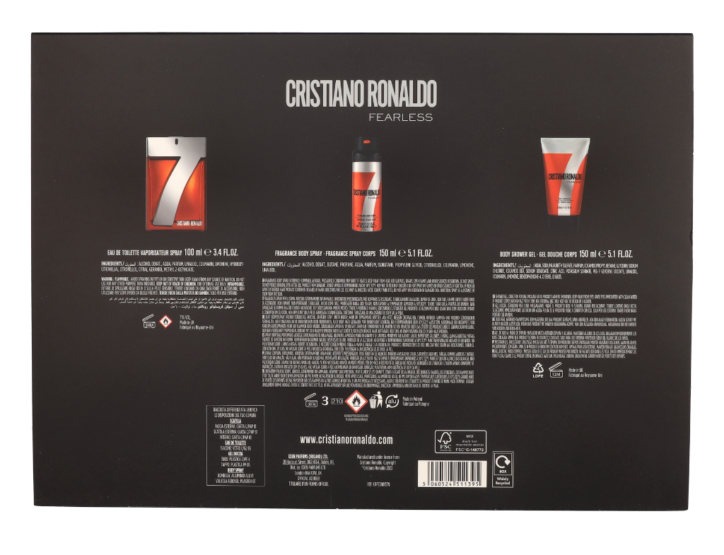 Cristiano Ronaldo CR7 Fearless Giftset