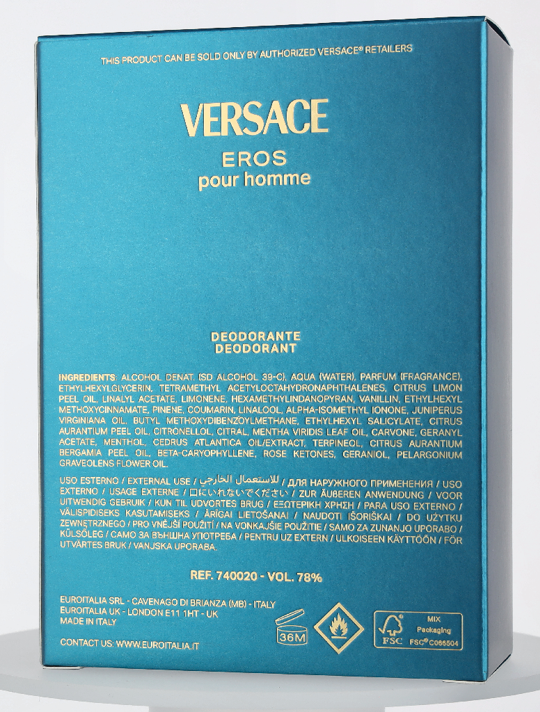 Versace Eros Pour Homme Deo Spray 100 ml