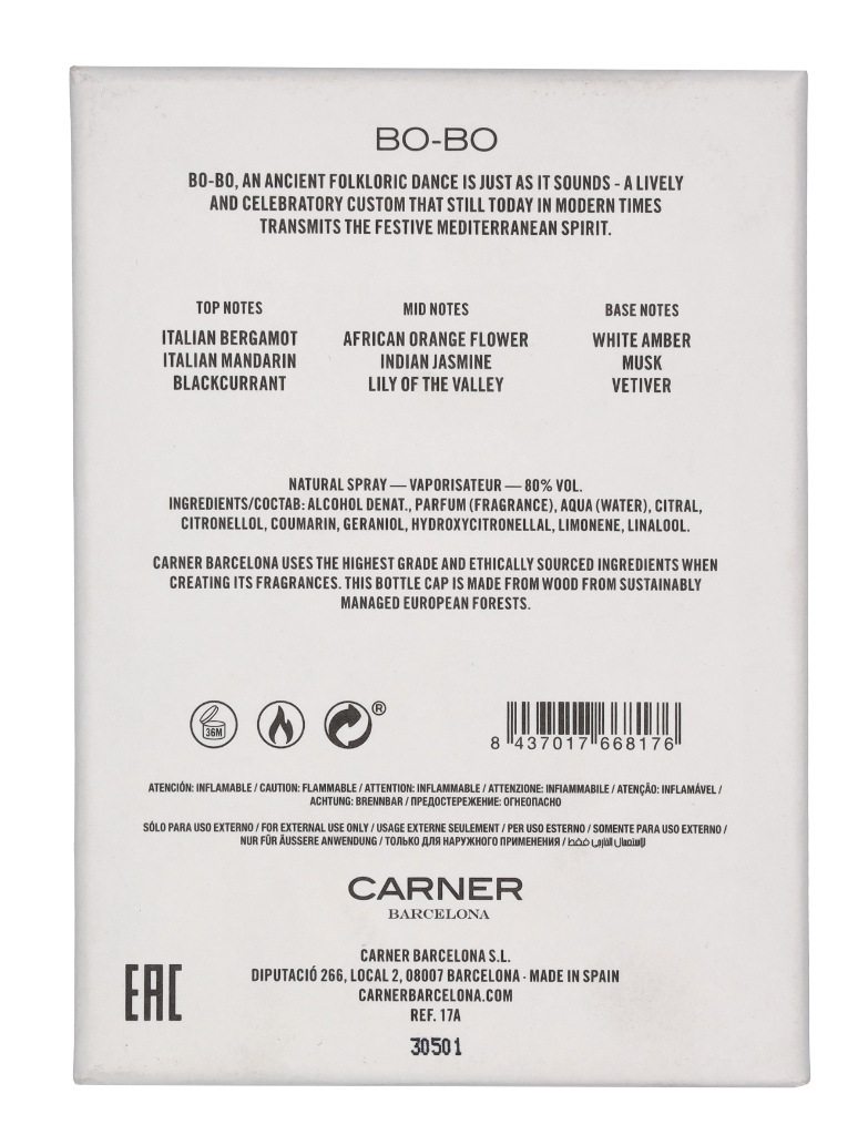Carner Barcelona Bo-Bo Edp Spray 50 ml