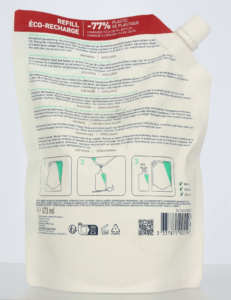 CeraVe Foaming Gel Eco Refill 473 ml