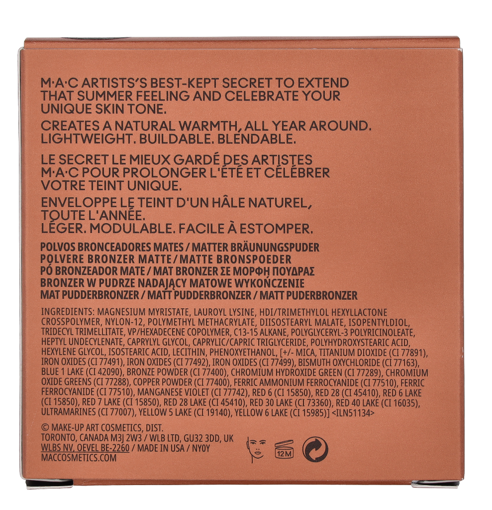 MAC Skinfinish Sunstruck Matte Bronzer