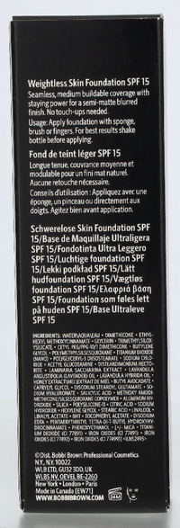 Bobbi Brown Weigthless Skin Foundation SPF15 30 ml