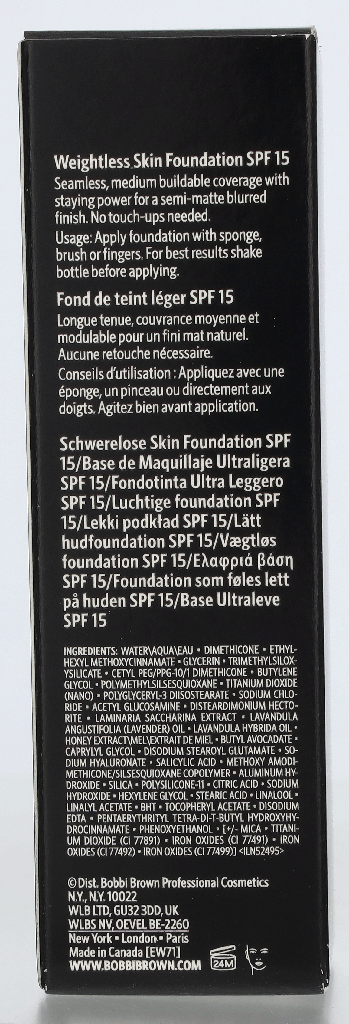 Bobbi Brown Weigthless Skin Foundation SPF15 30 ml