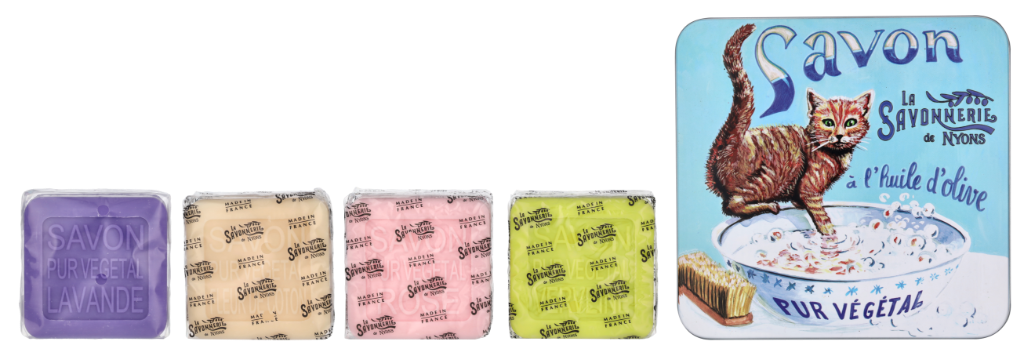 La Savonnerie De Nyons Soap Bar Set 4 Pcs - Cat 400 g