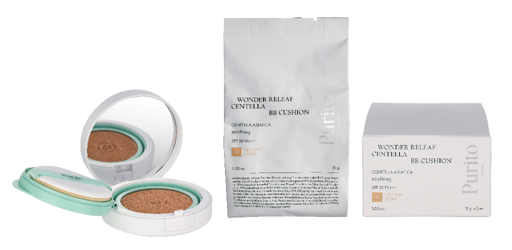 Purito Seoul Wonder Releaf Centella BB Cushion Duo Set 30 g