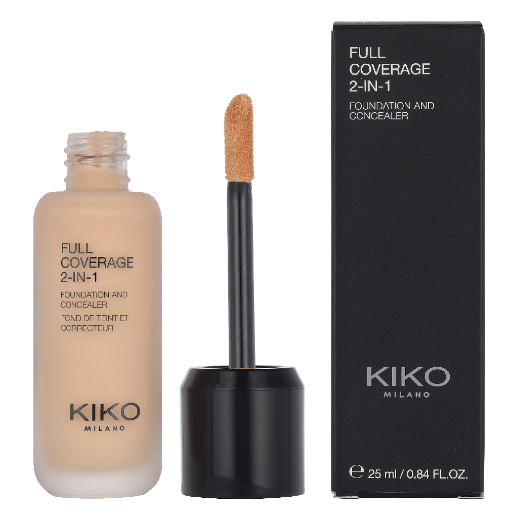 Kiko Milano Full Coverage 2 In 1 Foundation & Concealer 25 ml