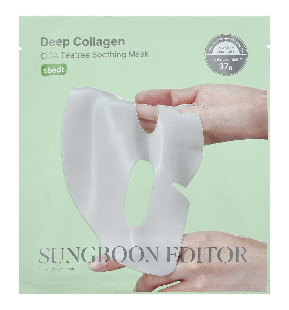 Sungboon Editor Deep Collagen Cica Teatree Soothing Mask 37 g