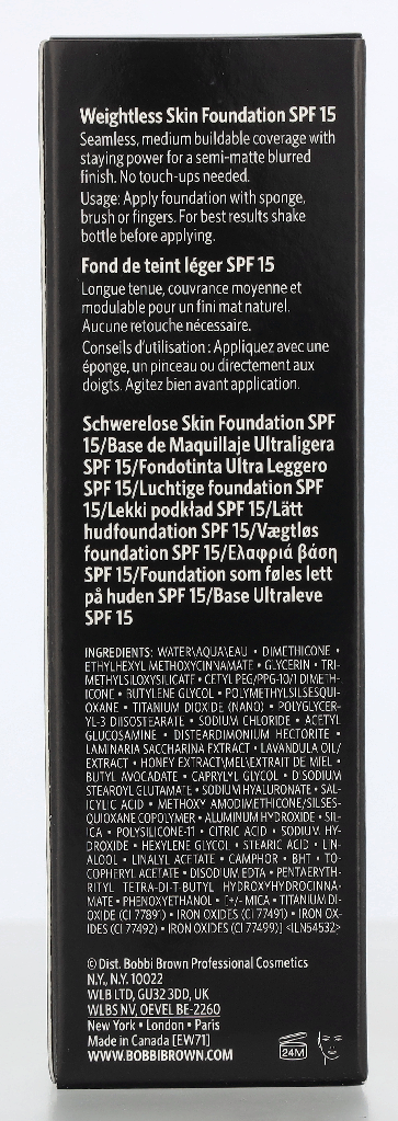 Bobbi Brown Weigthless Skin Foundation SPF15 30 ml