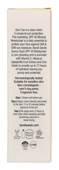 Bondi Sands Sunny Daze Moisturiser SPF50 50 g