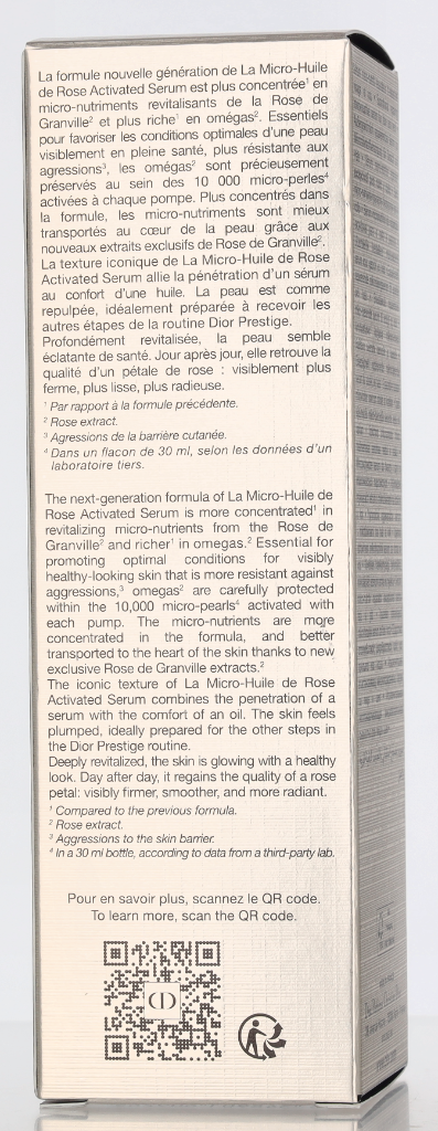 Dior Prestige Le Micro-Huile De Rose Advanced Serum