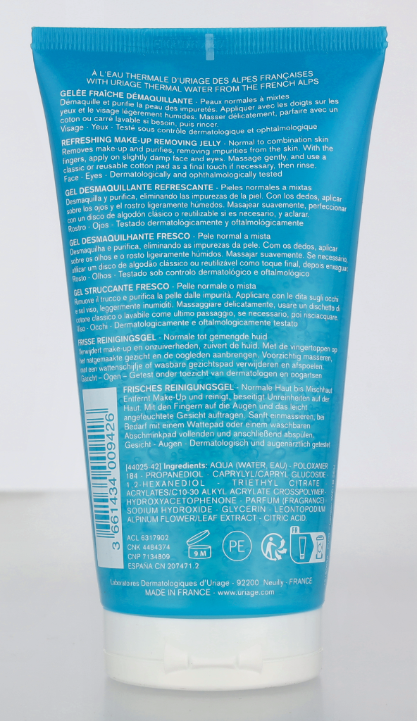 Uriage Refreshing Make-Up Removing Jelly 150 ml
