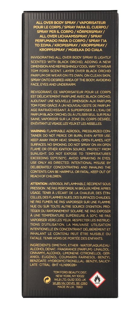 Tom Ford Black Orchid Body Spray 150 ml