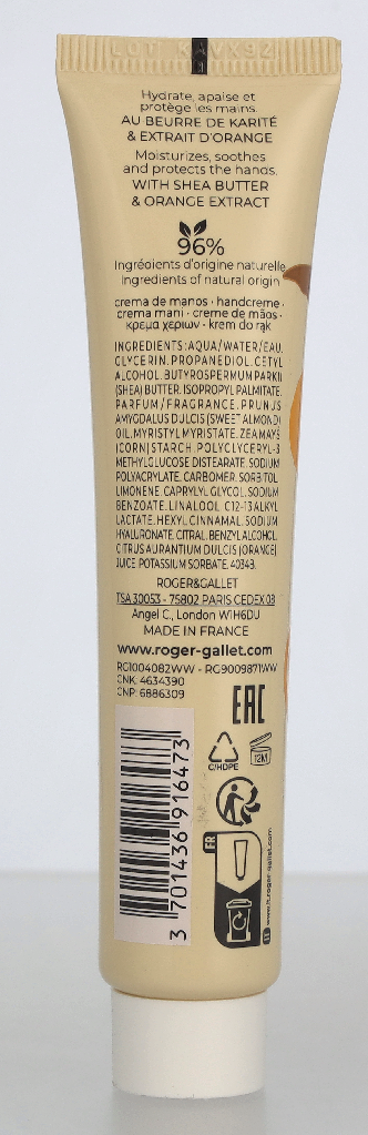Roger & Gallet Bois D'Orange Hand Cream 30 ml