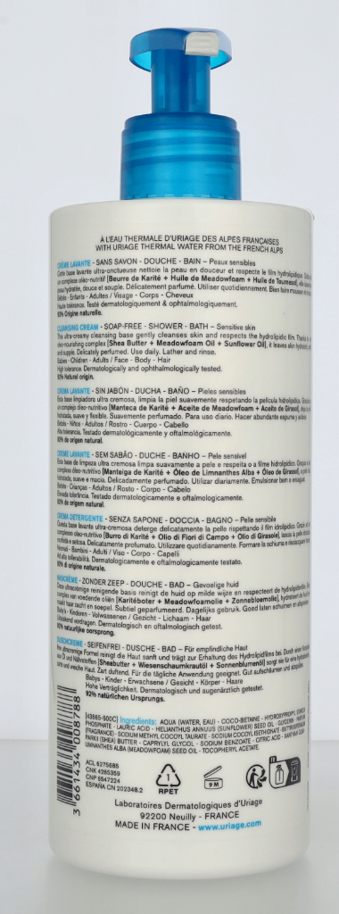 Uriage Cleansing Cream 500 ml