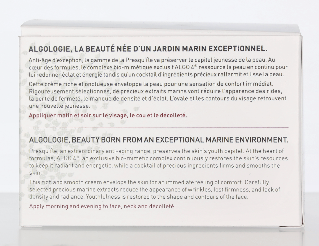 Algologie La Creme De La Presqu'ile Smoothing & Plumping Cr. 50 ml