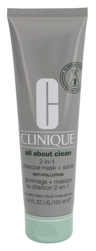 Clinique All About Clean 2-In-1 Charcoal Mask + Scrub 100ml