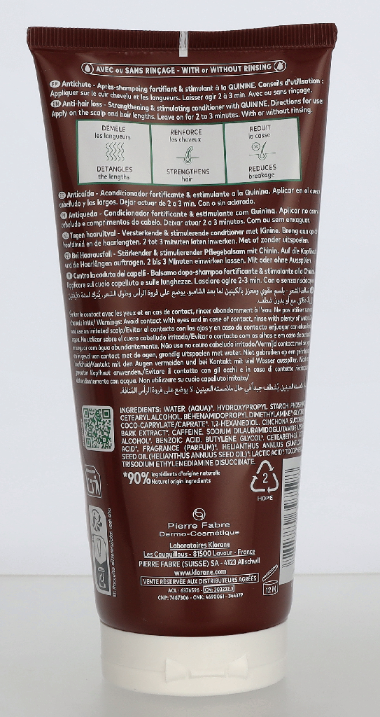 Klorane Conditioner With Quinine And B Vitamins 200 ml