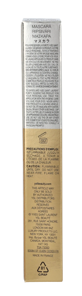 YSL Mascara Volume Effet Faux Cils Waterproof 6.9 ml