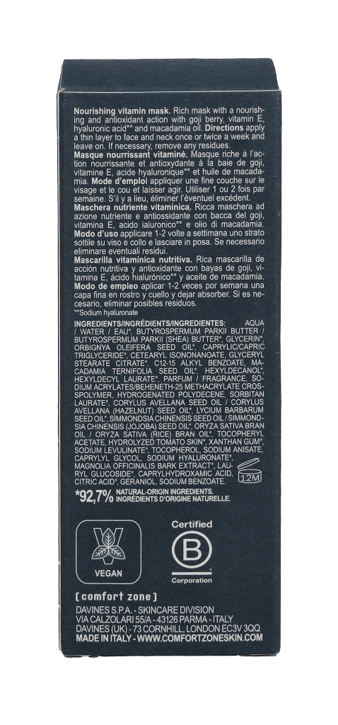 Comfort Zone Night Mask 60 ml