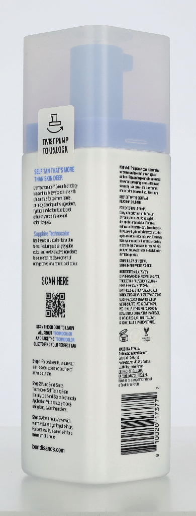 Bondi Sands Technocolour Sapphire Self Tanning Foam 200 ml