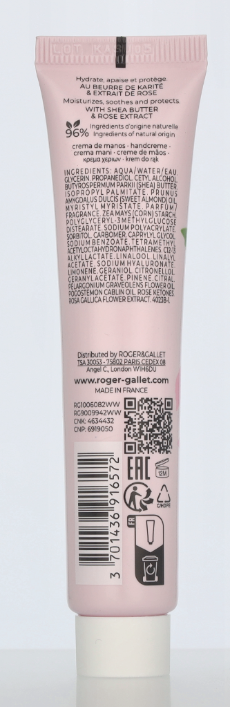 Roger & Gallet Rose Hand Cream 30 ml