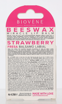 Biovene Nourish-Me Sweet! Beeswax Strawberry Lip Balm Set 17 g