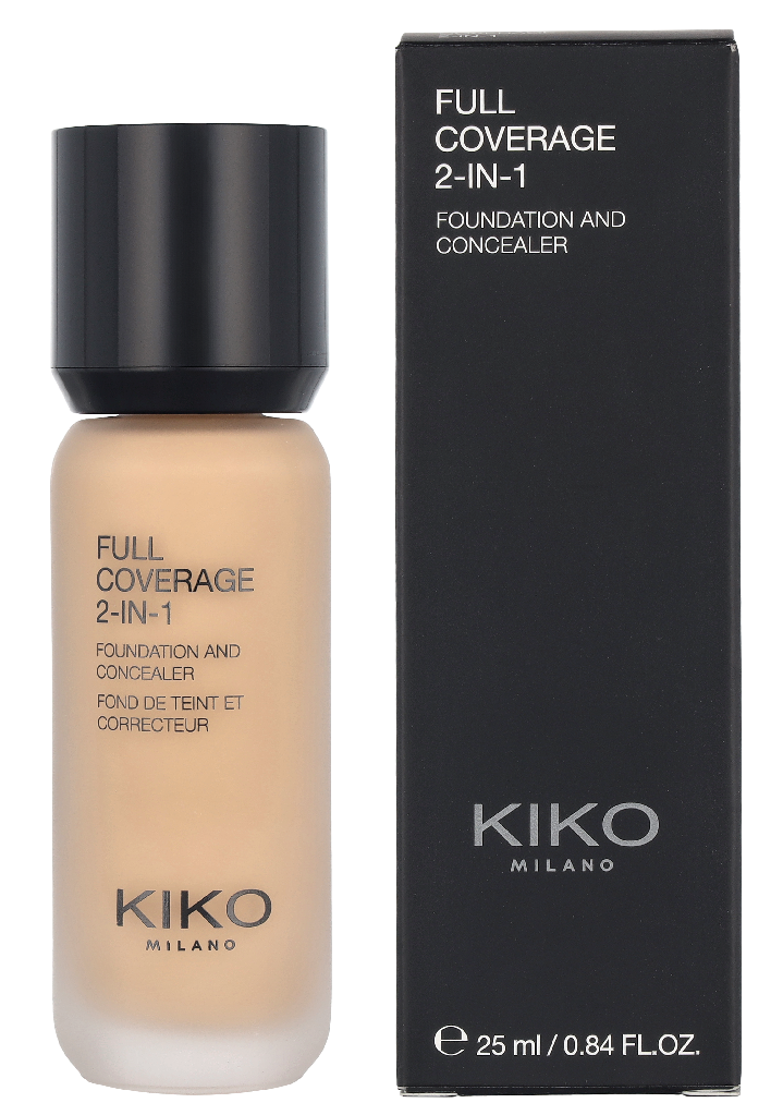 Kiko Milano Full Coverage 2 In 1 Foundation & Concealer 25 ml