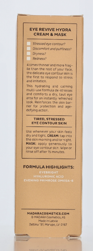Madara Sos Eye Revive Hydra Cream & Mask 20ml