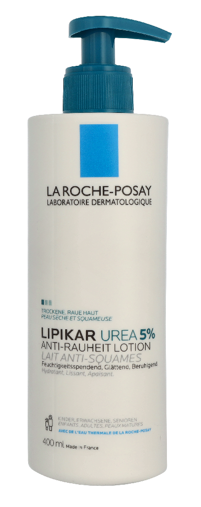 LRP Lipikar Lait Urea 5+ Smoothing Soothing Lotion ISO UREA LAIT LISSANT 5+ - FL PPE 400ml 400 ml