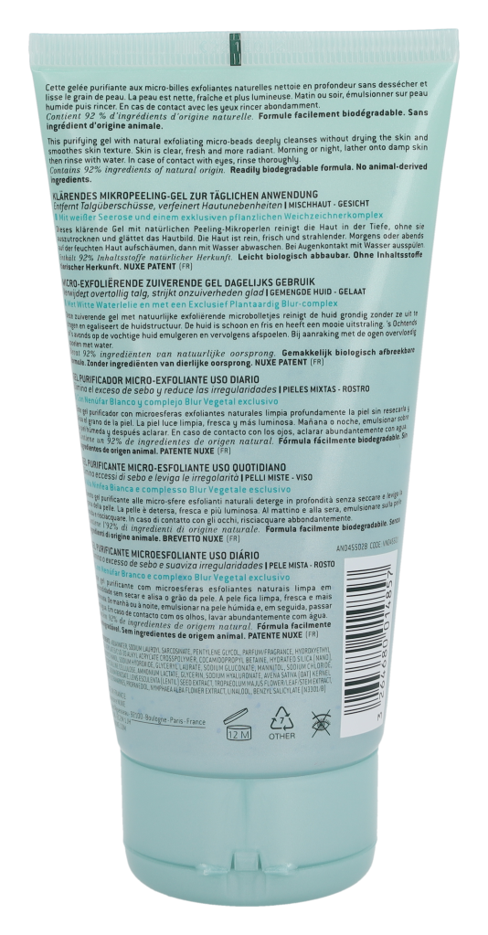 Nuxe Aquabella Exfoliating Purifying Gel 150 ml