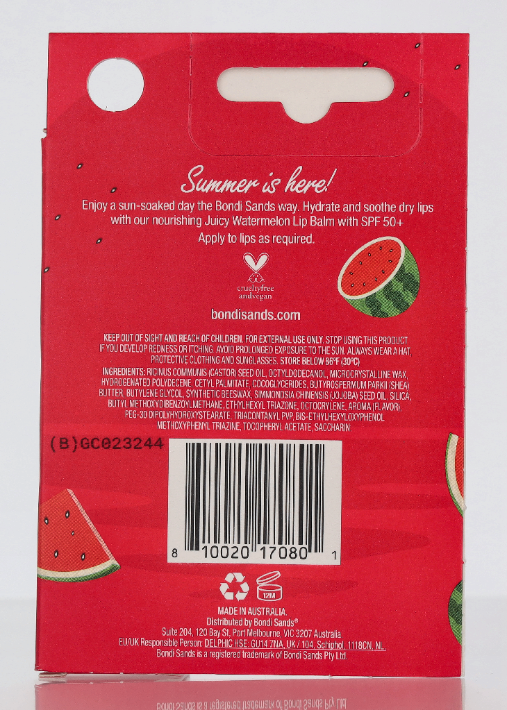 Bondi Sands Lip Balm SPF50+ 10 g