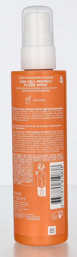 Vichy Capital Soleil Kids Cell Protect Fluid Spray SPF50+ 200 ml