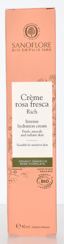 Sanoflore Rosa Fresca Intense Hydration Rich Moisturiser 40 ml
