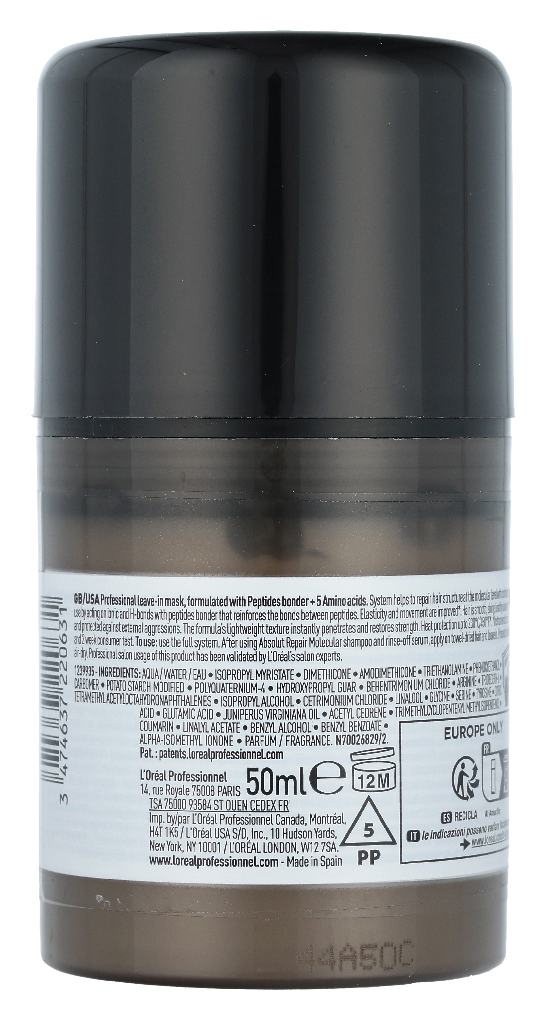 L'Oreal Absolut Repair Molecular Leave-In Mask 50 ml