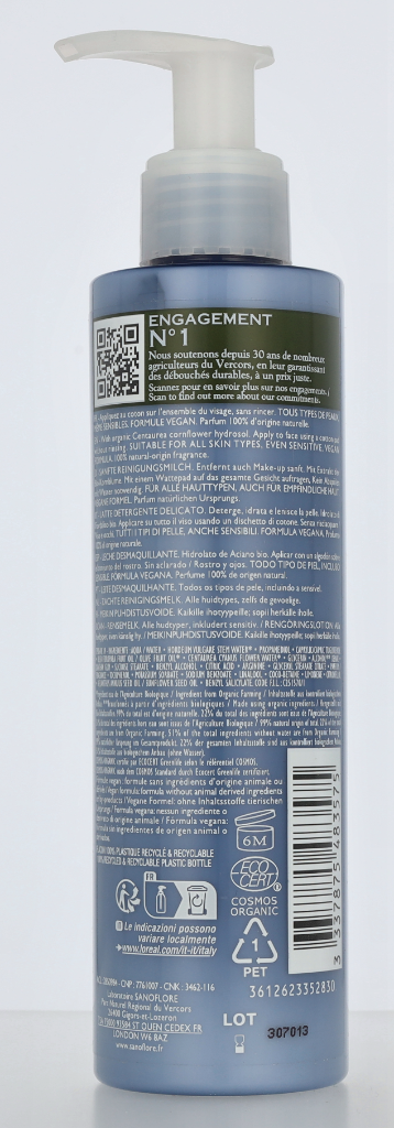 Sanoflore Aciana Botanica Cleansing Milk 200 ml