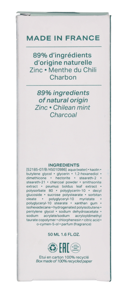 Payot Pate Grise Masque Charbon Ultra-Absorbent Mattifying 50ml