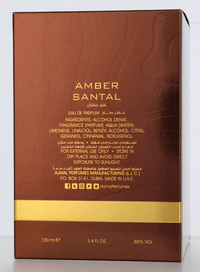 Ajmal Amber Santal Edp Spray 100 ml