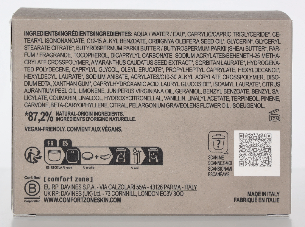 Comfort Zone Tranquillity Body Cream 180ml