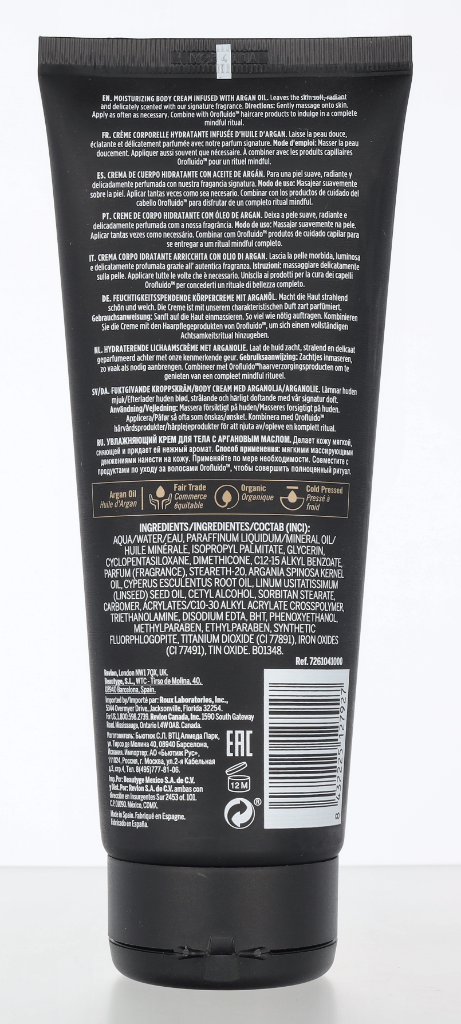 Revlon Orofluido Original Moisturizing Body Cream 200 ml